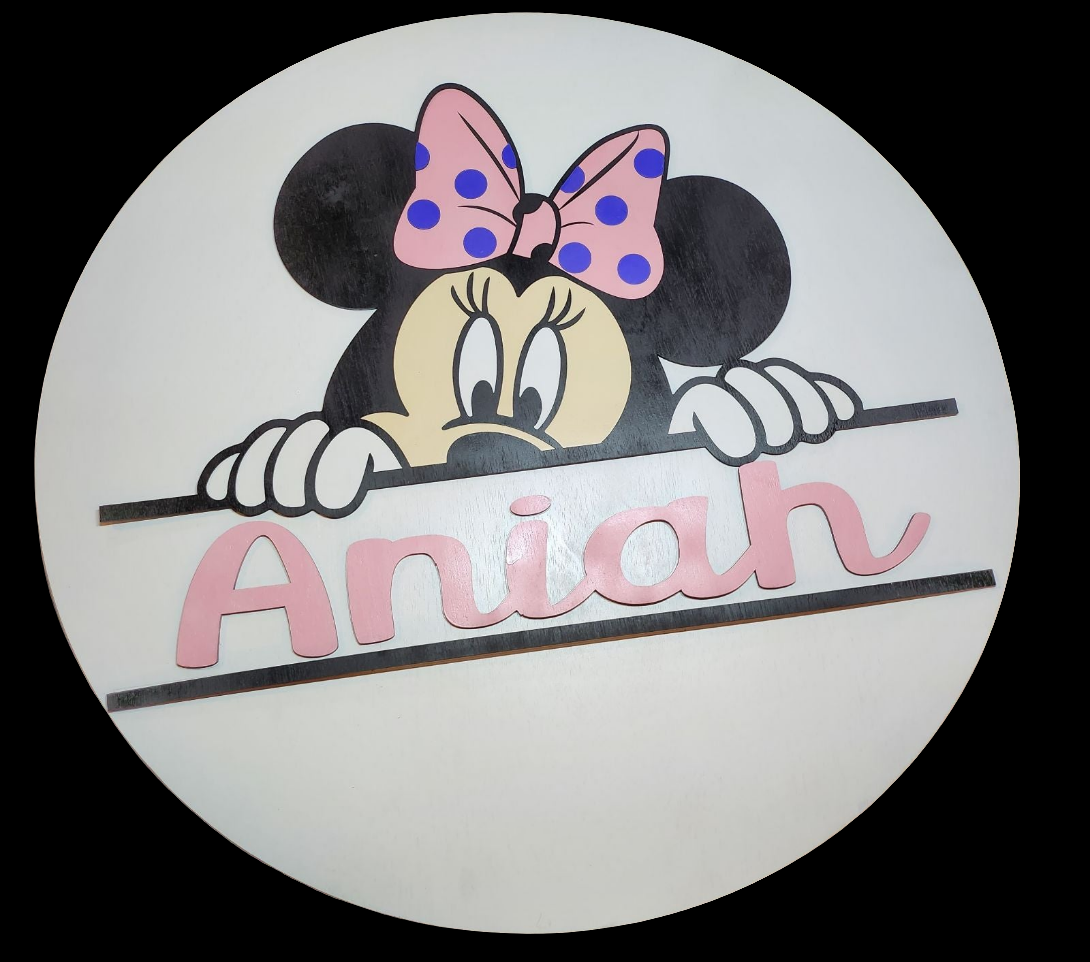 Wooden logo signs (size varies by style)