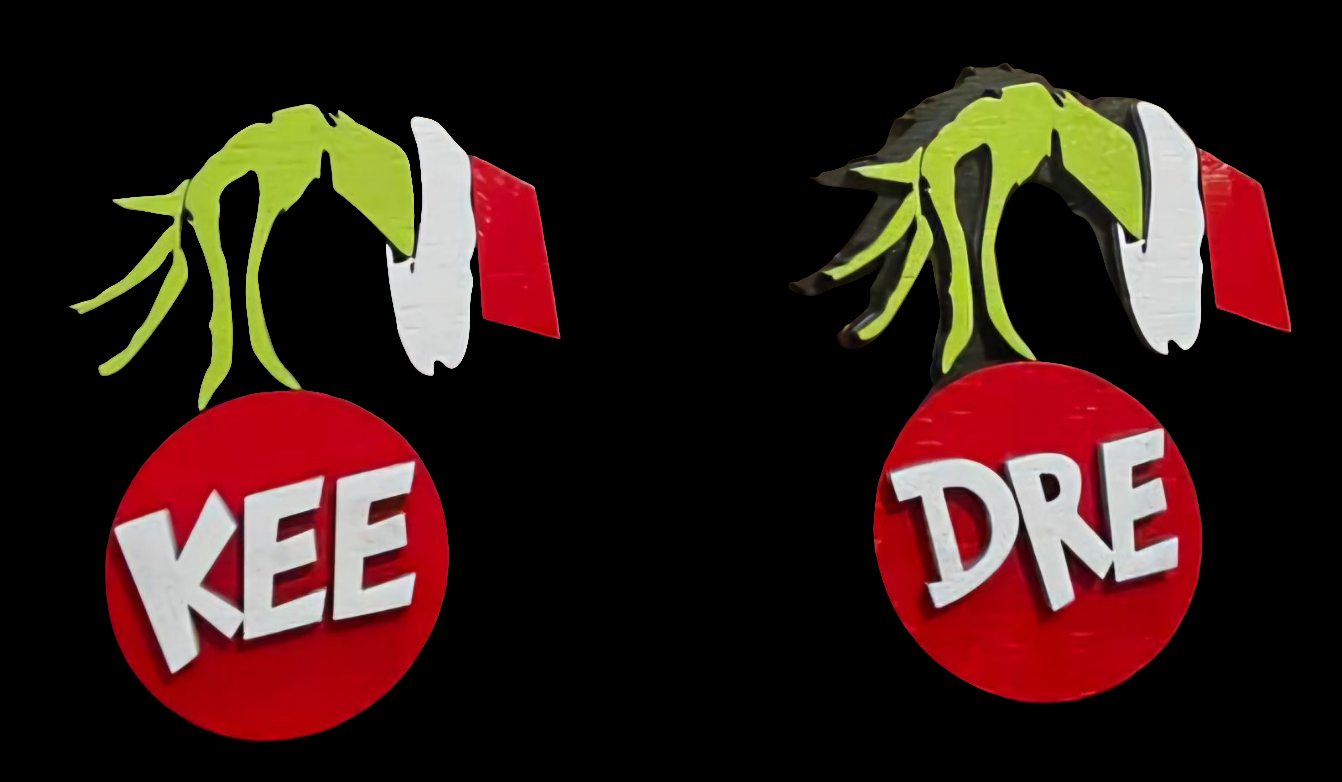 Grinch name ornaments