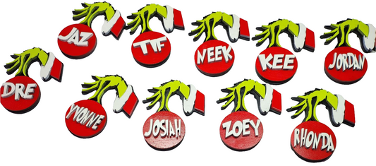 Grinch name ornaments