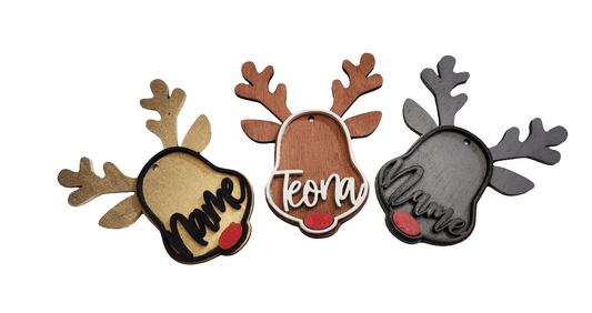 Reindeer name ornaments