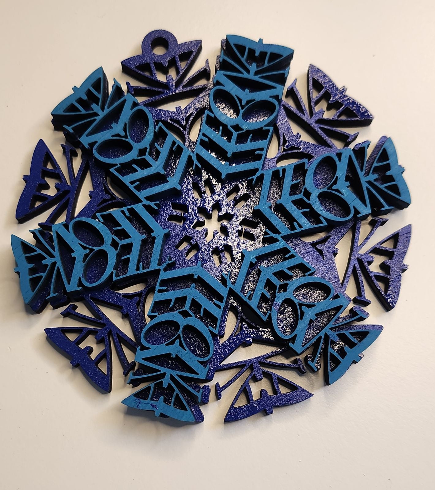 Snowflake name ornaments